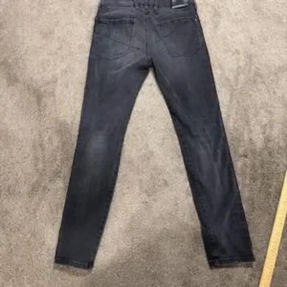 Black Skinny Jeans with Side Logo Tape - Picture 10 of 11